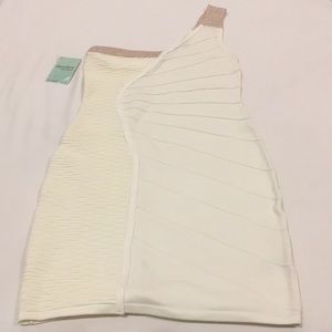 Sexy one shoulder mini dress